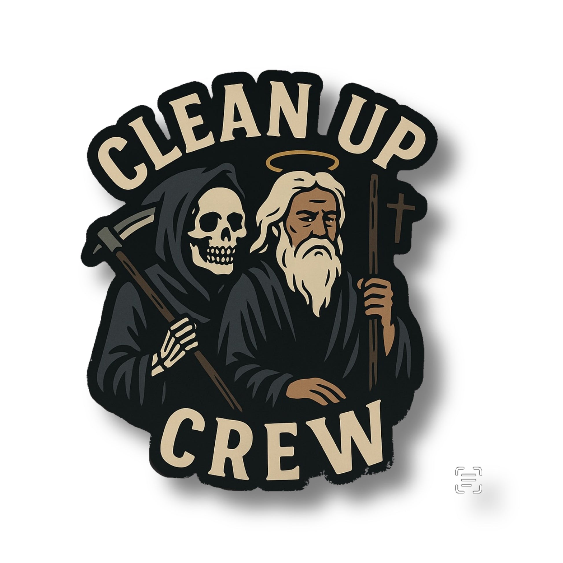 Clean Up Crew Sticker