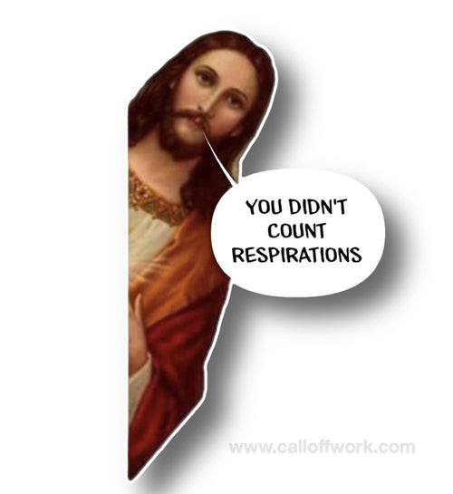 Jesus Watching Sticker Jesus is watching sticker – 6 EMS Official