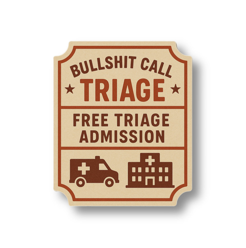 Triage Admission Sticker