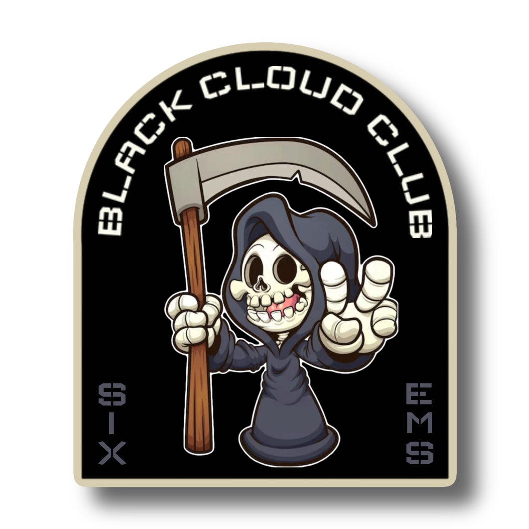 Black Cloud Club Sticker