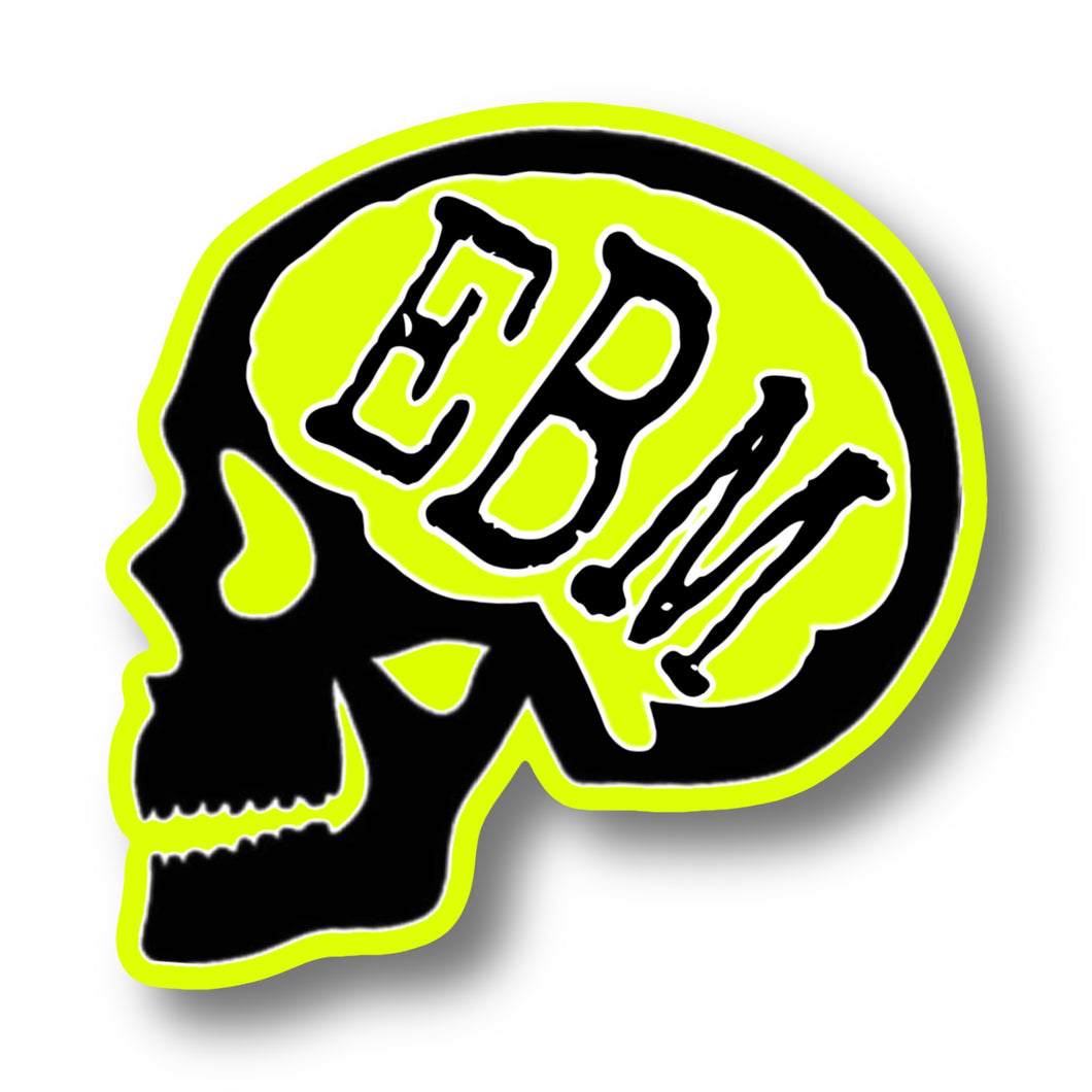 EBM skull sticker