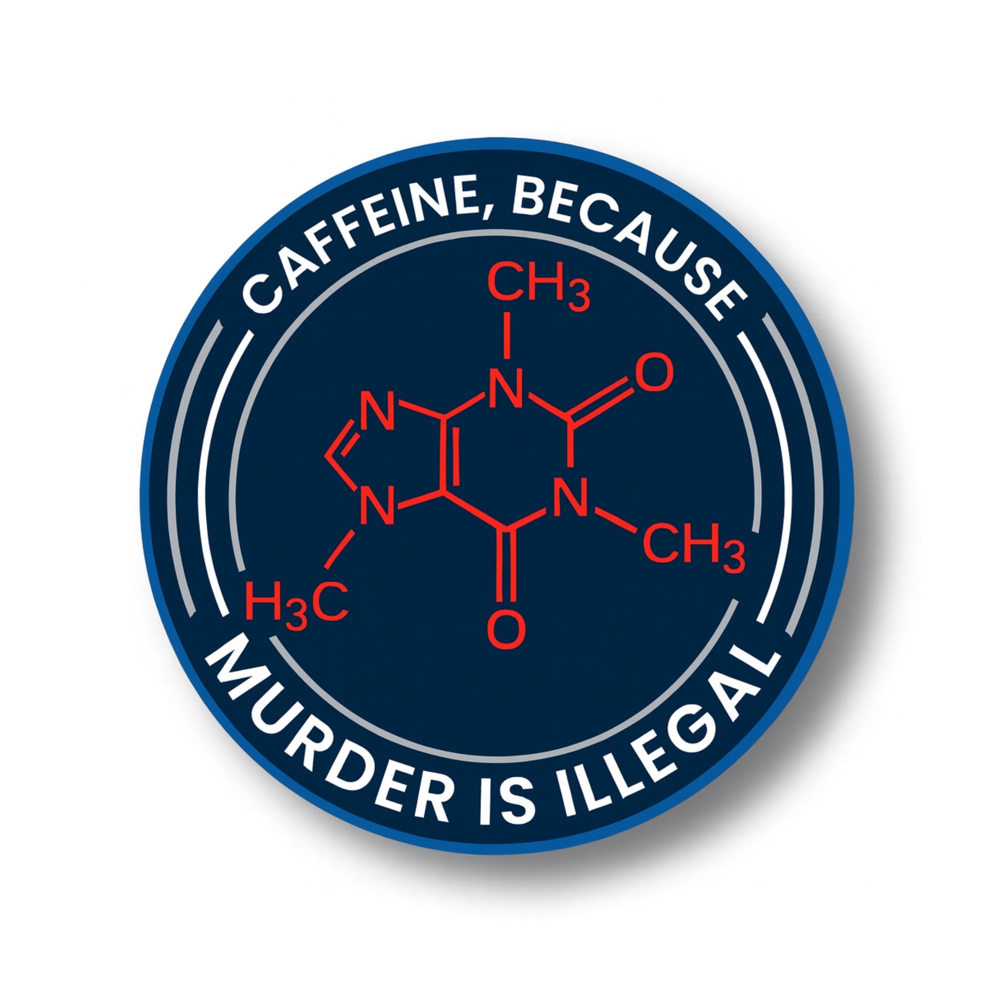 Caffeine sticker