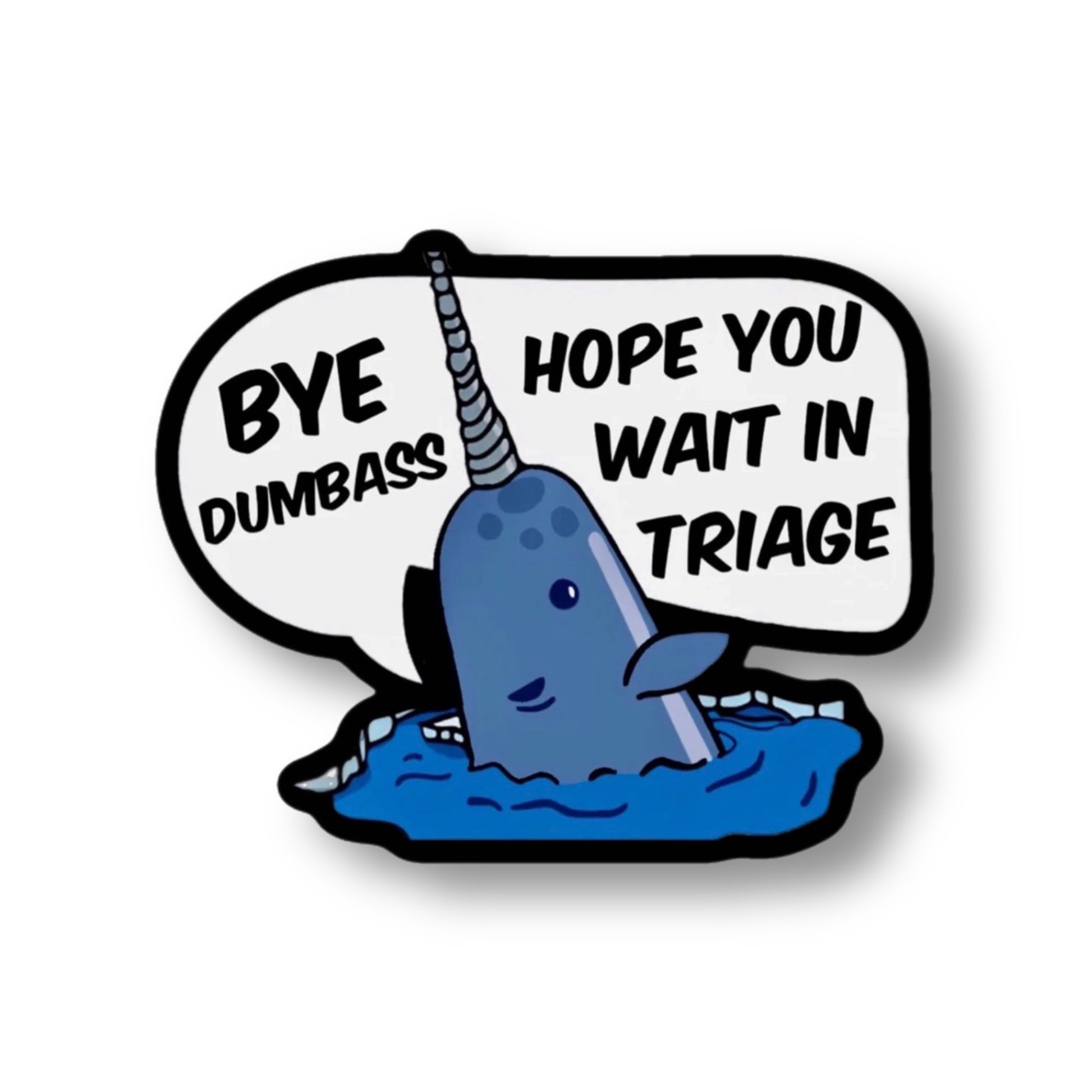 Mr. Narwhal Sticker