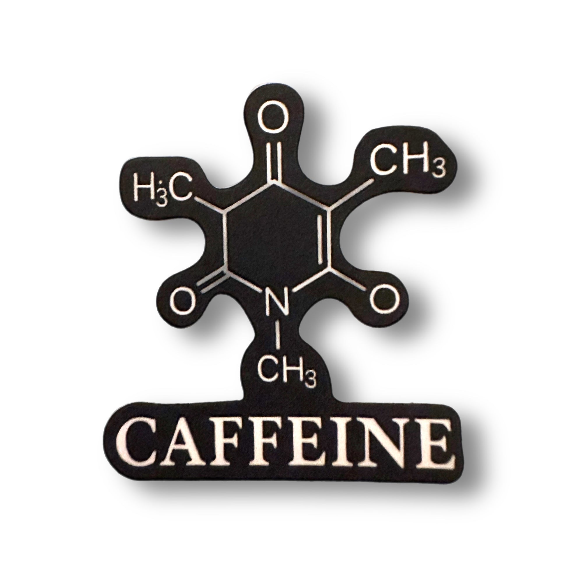 Caffeine Molecule Sticker