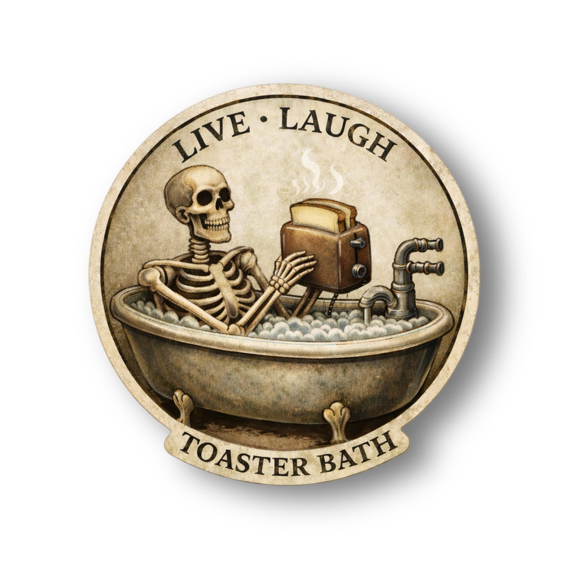 Live Laugh Toaster Bath