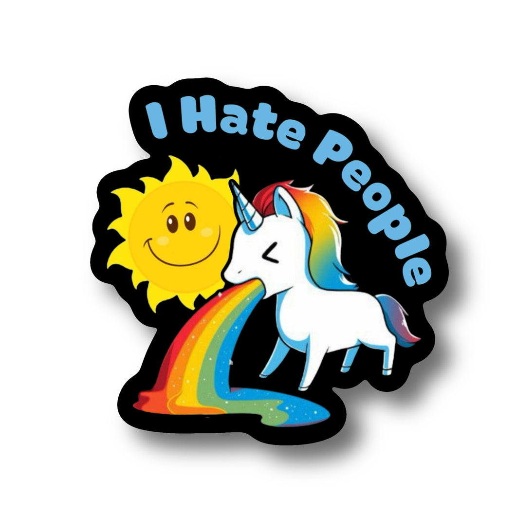 I Hate People Sticker